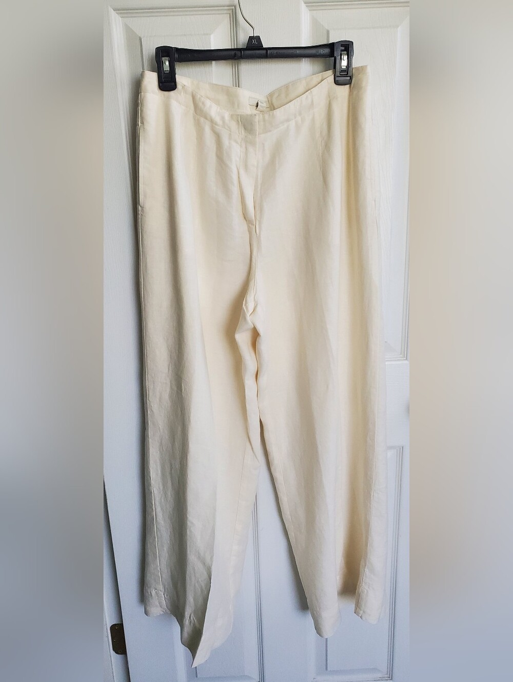 Vintage J. Jill New Old Stock With Tag Ivory Lined Linen Pants Size 12P